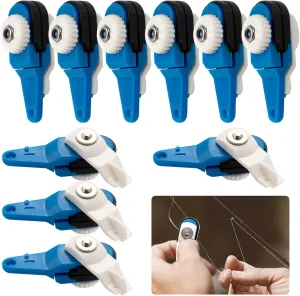 10Pcs Fishing Downrigger Clip, Heavy Tension Snap Release Clip Upgraded More Delicate Padded Release Clip Outrigger Line Clip Snap Release Clips for Board Offshore Trolling Fishing