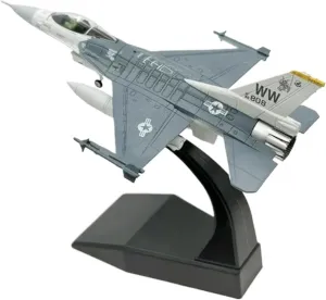 1:100 Scale for F-16C Falcon Fighter Aircraft Diecast Metal Model Collection Display Decoration
