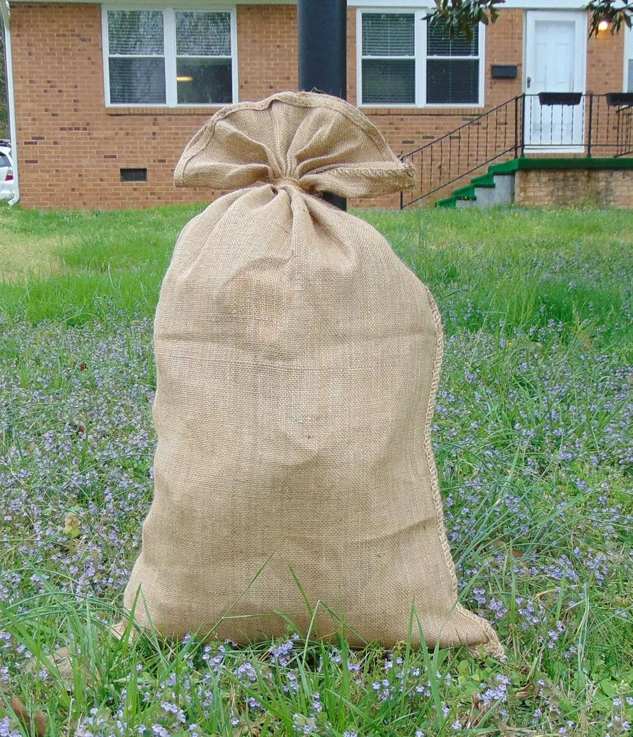 12 Pack Premium Large Burlap sack Bags | 24 x 40 inch New Coffee Bag | Potato Bag | Sack Race | Seed Preserve Sack | Natural Jute gunny-sacks made by 10 Ounce Burlap Fabric tight weaved
