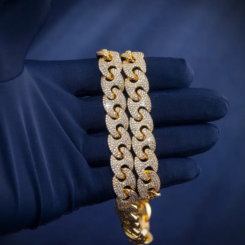 12MM Moissanite G-Link Cuban Chain