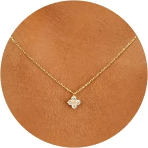14K Gold Plated Necklace for Women - Dainty Flower, Leaf, Bead, Tree, Bee, Sun, Bar, Infinity, Star, Arrow, Teardrop, Butterfly, Boot, Cirlce, Bow Pendant Necklaces, Simple Jewelry