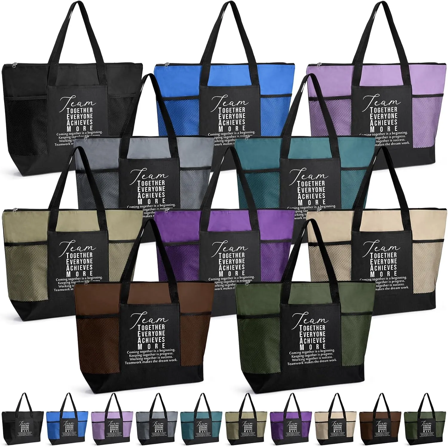 20 Pcs Team Employee Appreciation Tote Bags Gifts for Women Sport Work Nurse Team Teachers Coworker Office