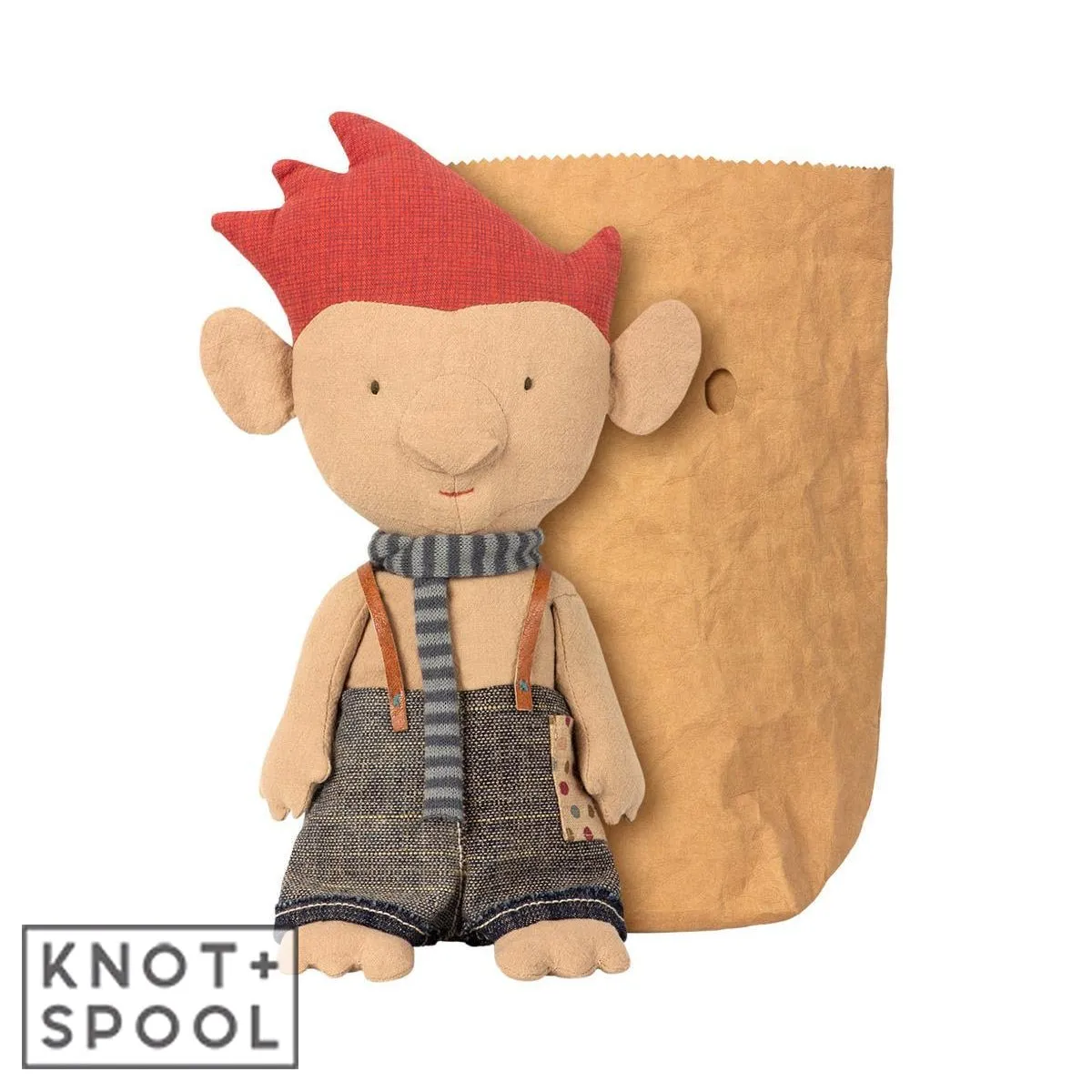 2018 Maileg Troll with Blue Scarf LIMITED