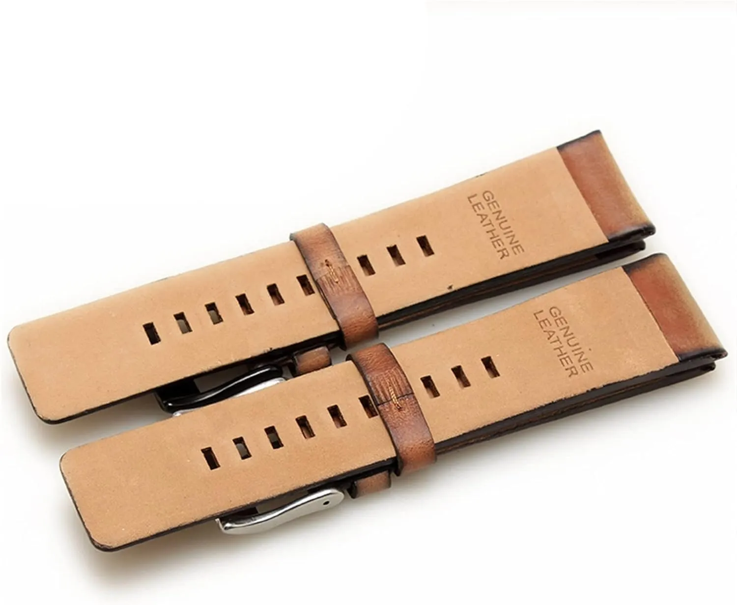 28mm Leather Watch Band Men Suitable For AP Abbey Royal Oak AP15710 15703 Leather Notched Watch Chain