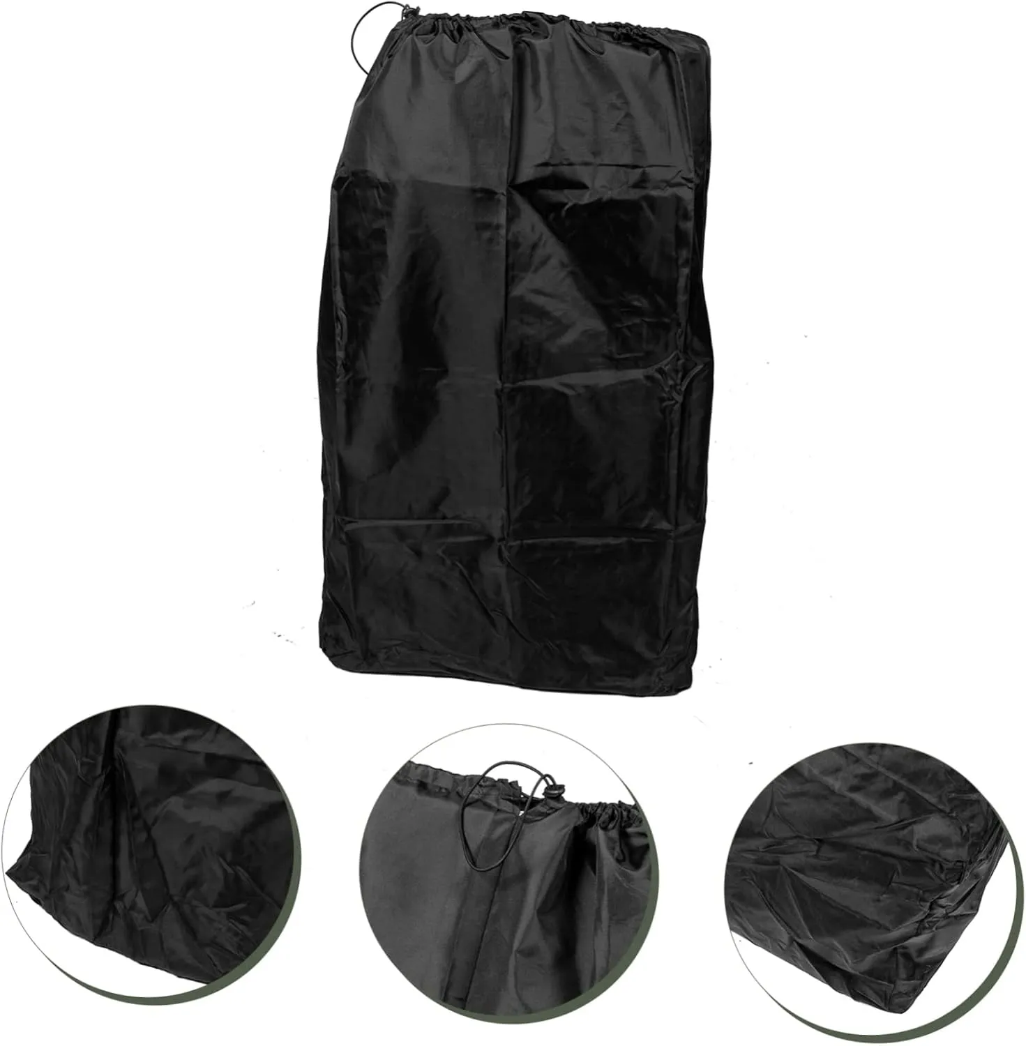 2pcs Nylon Stroller Travel Bag Stroller Bag for Plane Damage Prevention Smooth Texture Parent-friendly Design