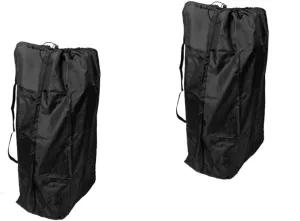 2pcs Nylon Stroller Travel Bag Stroller Bag for Plane Damage Prevention Smooth Texture Parent-friendly Design