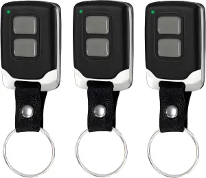 3 Garage Door Opener Remote for Liftmaster Chamberlain Craftsman, Super Mini Garage Door Remote for 890Max 893Max 891LM 971LM 371LM, for Red Orange Green Yellow Purple Learn Button, Key Chain Type
