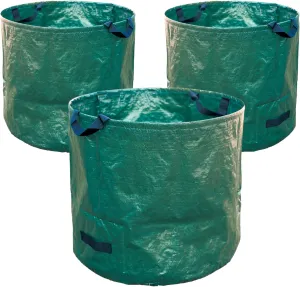3-Pack 53 Gallons Leaf Collector Bags; Heavy Duty Reusable Lawn and Leaf Yard Waste Garden Bags, Collapsible Outdoor Trash, Yard Waste Bags & Recycling Bag