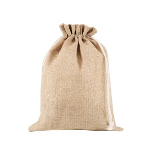 30pcs 310 x 405mm Rustic Brown Burlap Gunny Sack – Heavy-Duty 10oz Natural Jute Bag with Drawstring Closure for Storage, Gift Wrapping & Everyday Use