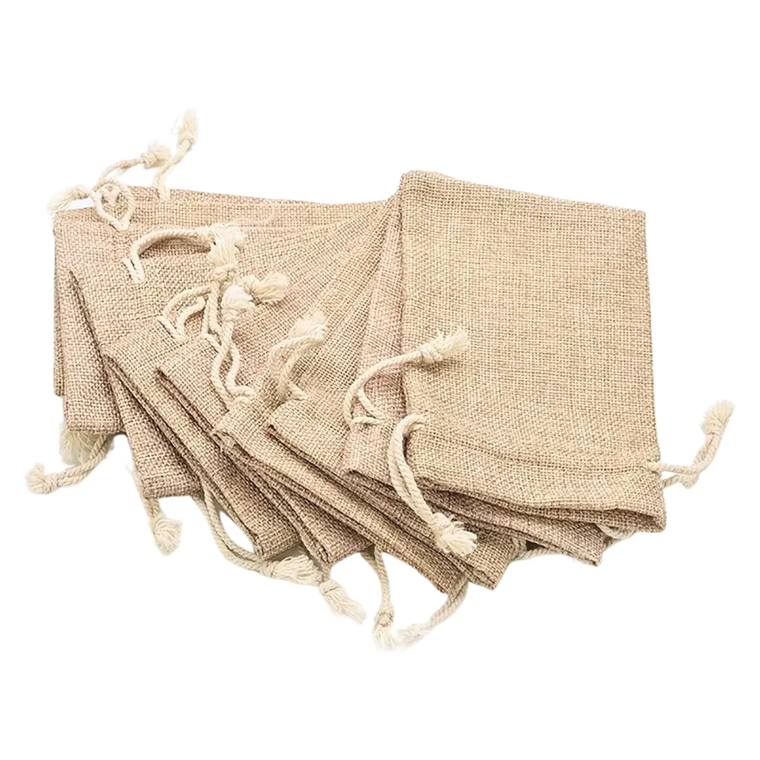 30pcs 310 x 405mm Rustic Brown Burlap Gunny Sack – Heavy-Duty 10oz Natural Jute Bag with Drawstring Closure for Storage, Gift Wrapping & Everyday Use