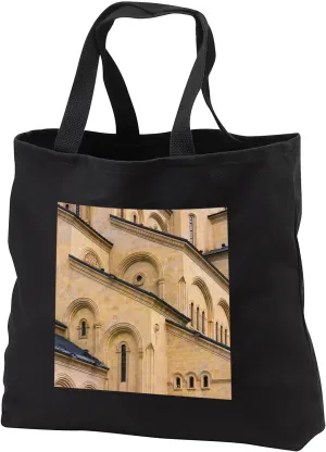 3dRose Holy Trinity Cathedral of Tbilisi, also known as Sameba. Georgia. - Tote Bags (tb_329510)