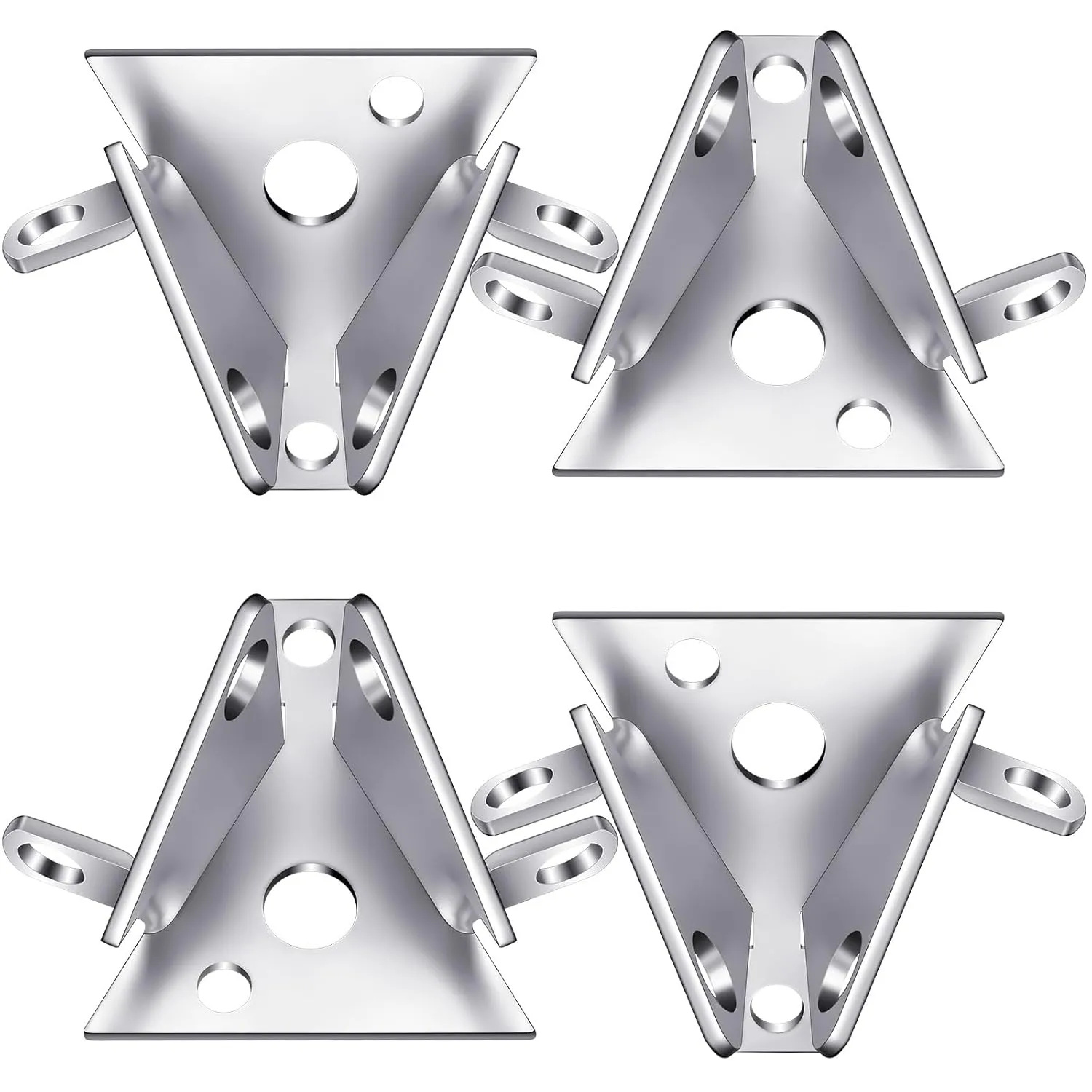 4 Pcs Chain Keeper for Garage Door Chain Hoist Roll up Garage Door Opener Replacement Parts Accessories, Zinc Plated Finish