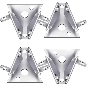 4 Pcs Chain Keeper for Garage Door Chain Hoist Roll up Garage Door Opener Replacement Parts Accessories, Zinc Plated Finish