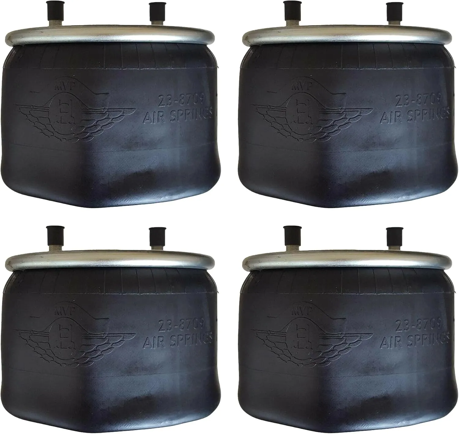 4x MVPTruckParts Engine Air Spring Bag Compatible for AAT 23K Models Intraax & VanTraax 8709, 8751, W01-358-8709, 1R-13-159, S-20900, S-21800, C-21800