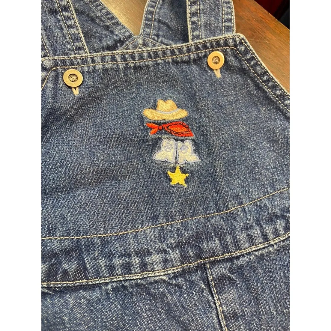 6-9 months Kissy Kissy cowboy Overalls