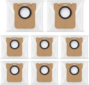 8 Pack Dust Bags Compatible with Dreametch L20 Ultra L10 Ultra L10s Ultra X10 Plus X20 Pro S10 Pro Robot Vacuum, Self-Emptying Base Vacuum Bags Replacement Accessory Parts