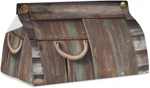 A Gym Artifact, The Canvas Rustic Horseshoe Barn Wooden Printed Yoga Storage Bag Is Durable, Wear-resistant And Does Not Strangle Shoulders. It Is Suitable for Both Men And Women