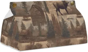 A Gym Artifact, The Canvas Rustic Lodge Bear Moose Printed Yoga Storage Bag Is Durable, Wear-resistant And Does Not Strangle Shoulders. It Is Suitable for Both Men And Women
