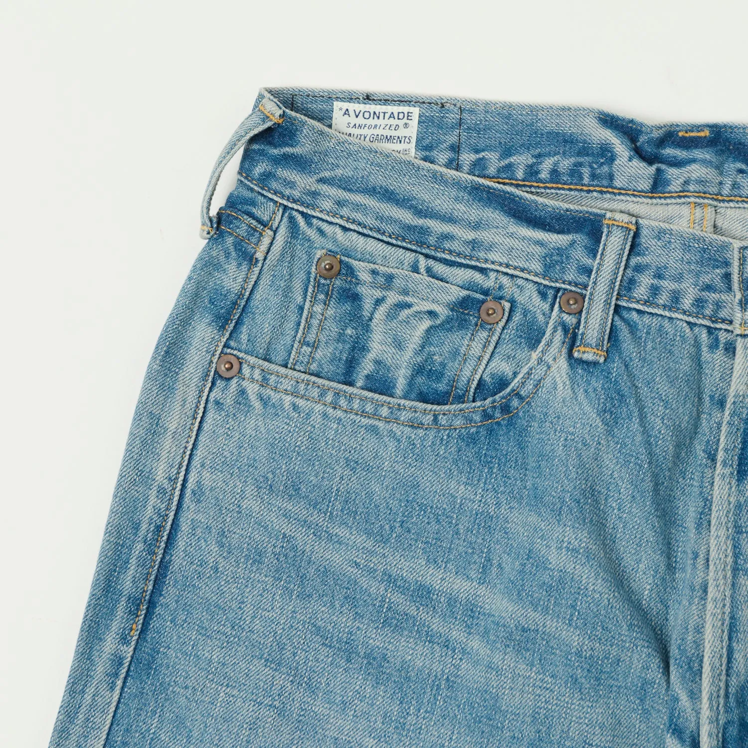 A Vontade 5 Pocket Jean - Faded Blue