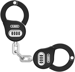ABUS Chain Claw 10 Handcuff Lock - Bicycle Lock for Securing Bicycle, E-Scooter and Scooter - 47 cm Long - with Number Code - Black