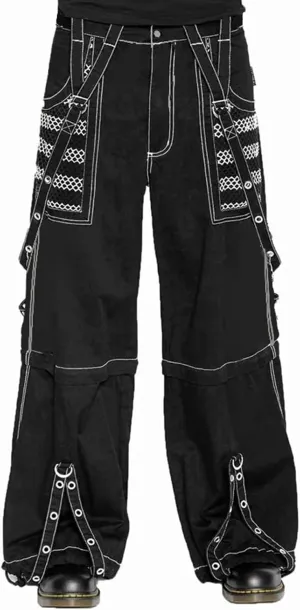 Adoeren Women Y2k Gothic Punk Pants Wide Leg Denim Jean Cargo Pants Harajuku Grunge Tripp Pants Retro Streetwear Trousers