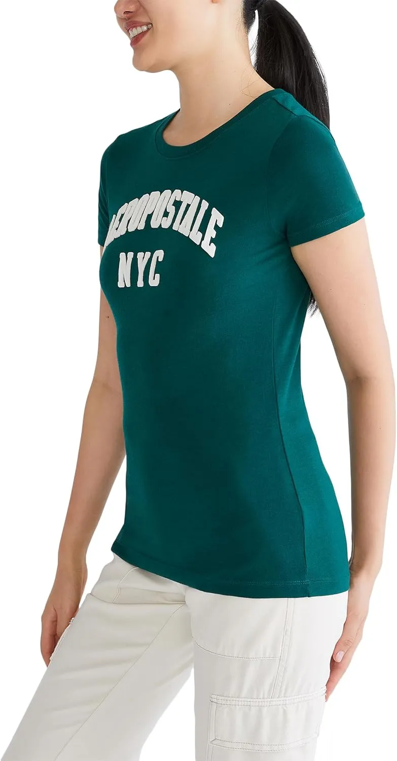 AEROPOSTALE Women's Arch Short Sleeve Graphic Tee