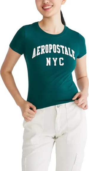 AEROPOSTALE Women's Arch Short Sleeve Graphic Tee