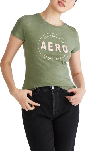 AEROPOSTALE Women's Circle Short Sleeve Graphic Tee