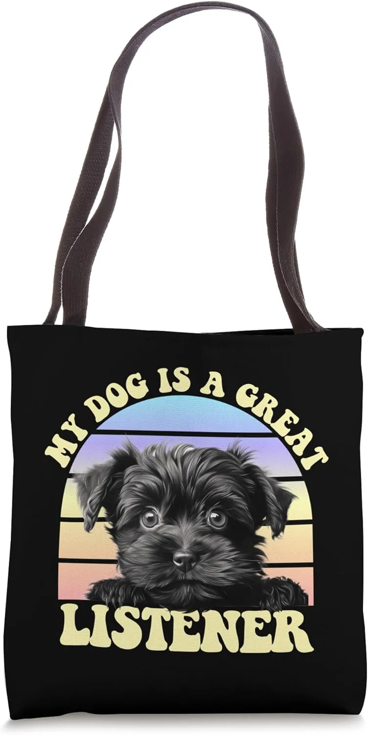 Affenpinscher Dog Lover Pet Therapist Great Listener Friend Tote Bag