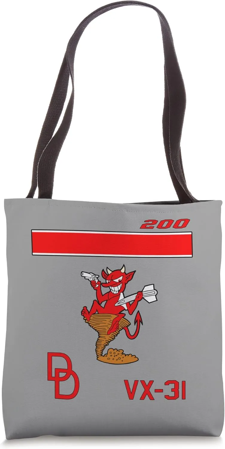 Air Test And Evaluation Squadron VX-31 "Dust Devils" Tote Bag