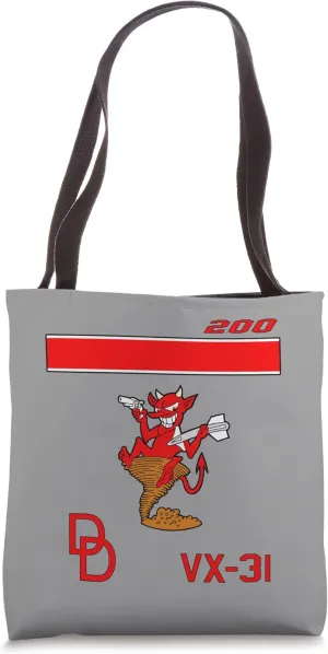 Air Test And Evaluation Squadron VX-31 "Dust Devils" Tote Bag
