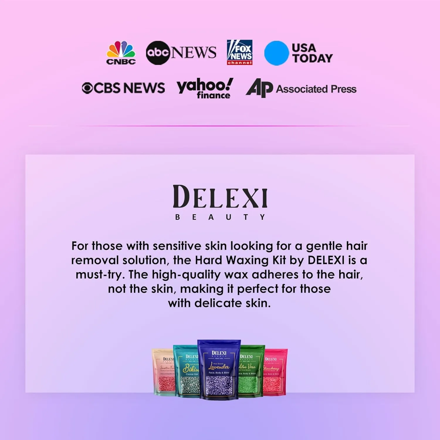 All-In-One Waxing Kit for Women  5 Pack Salon Quality Wax for Full Body Hair Removal - Ideal for Bikini, Brazilian, Underarms, Legs, Eyebrows, Chest, Back, and Mustache | for Sensitive Skin