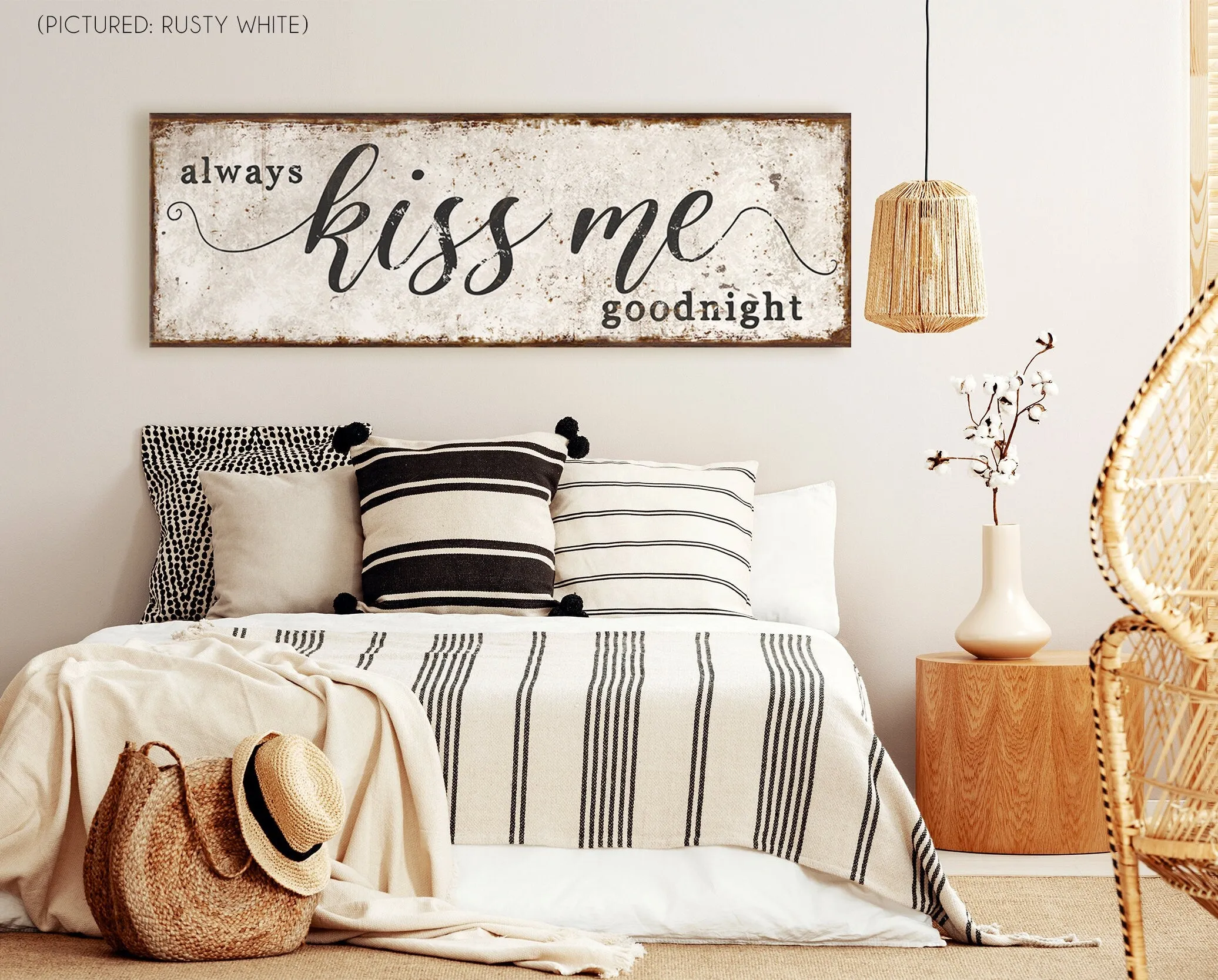 ALWAYS KISS ME GOODNIGHT SIGN