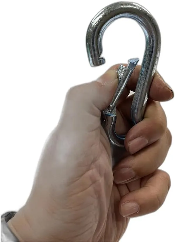 Amber Sporting Goods Heavy-Duty Spring Hook for Double End Bags and Heavy Bags, Pack of 2.