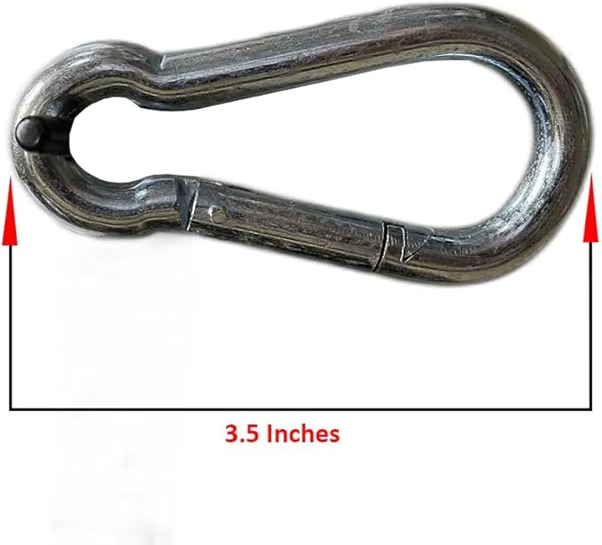 Amber Sporting Goods Heavy-Duty Spring Hook for Double End Bags and Heavy Bags, Pack of 2.