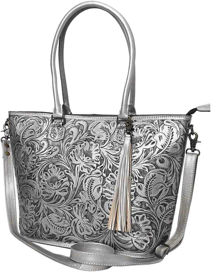 American Darling Tote Hand Tooled Genuine Leather Women Bag Western Handbag Purse | Western Tote Bag | Travel Tote Bags