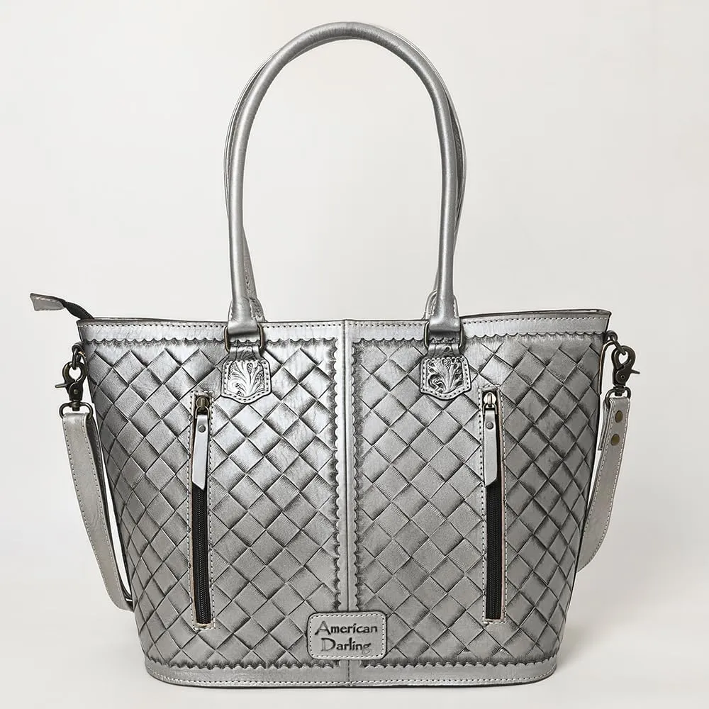American Darling Tote Hand Tooled Genuine Leather Women Bag Western Handbag Purse | Western Tote Bag | Travel Tote Bags