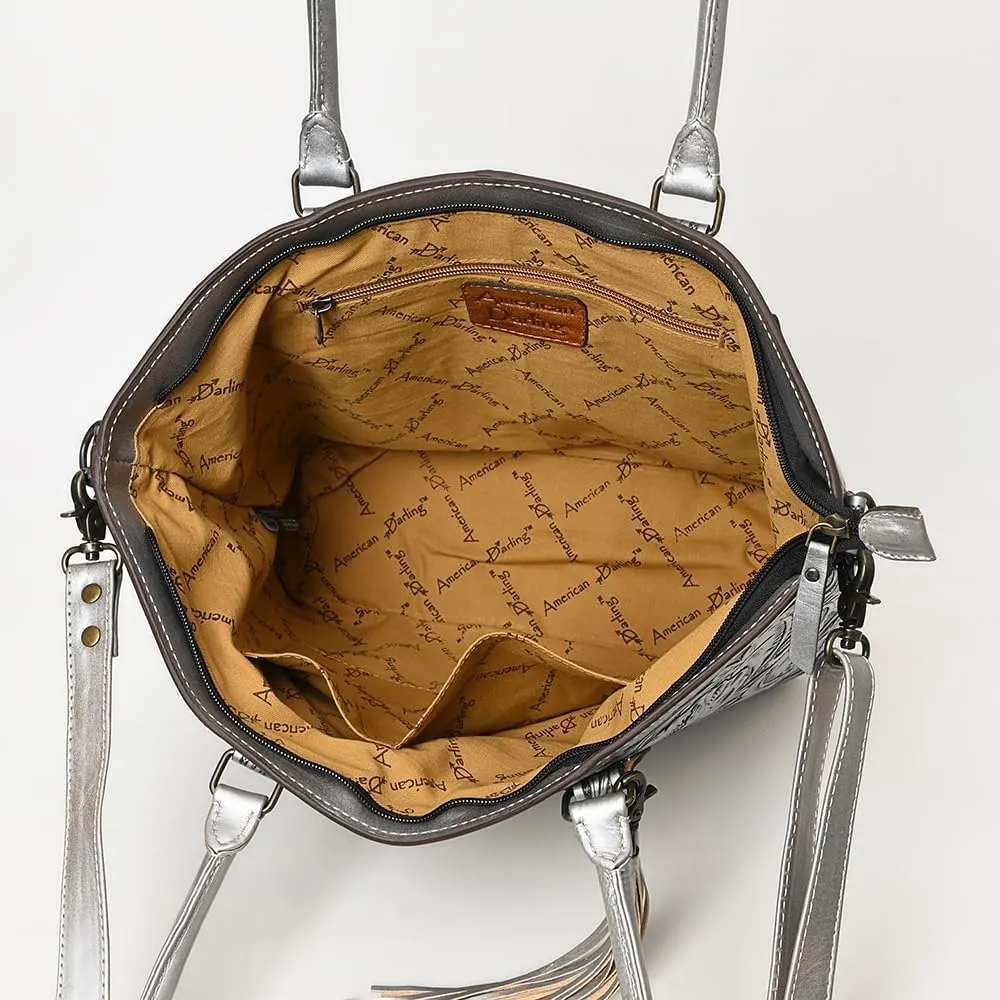 American Darling Tote Hand Tooled Genuine Leather Women Bag Western Handbag Purse | Western Tote Bag | Travel Tote Bags