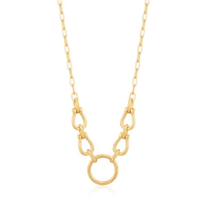 Ania Haie Horseshoe Link Necklace - Gold