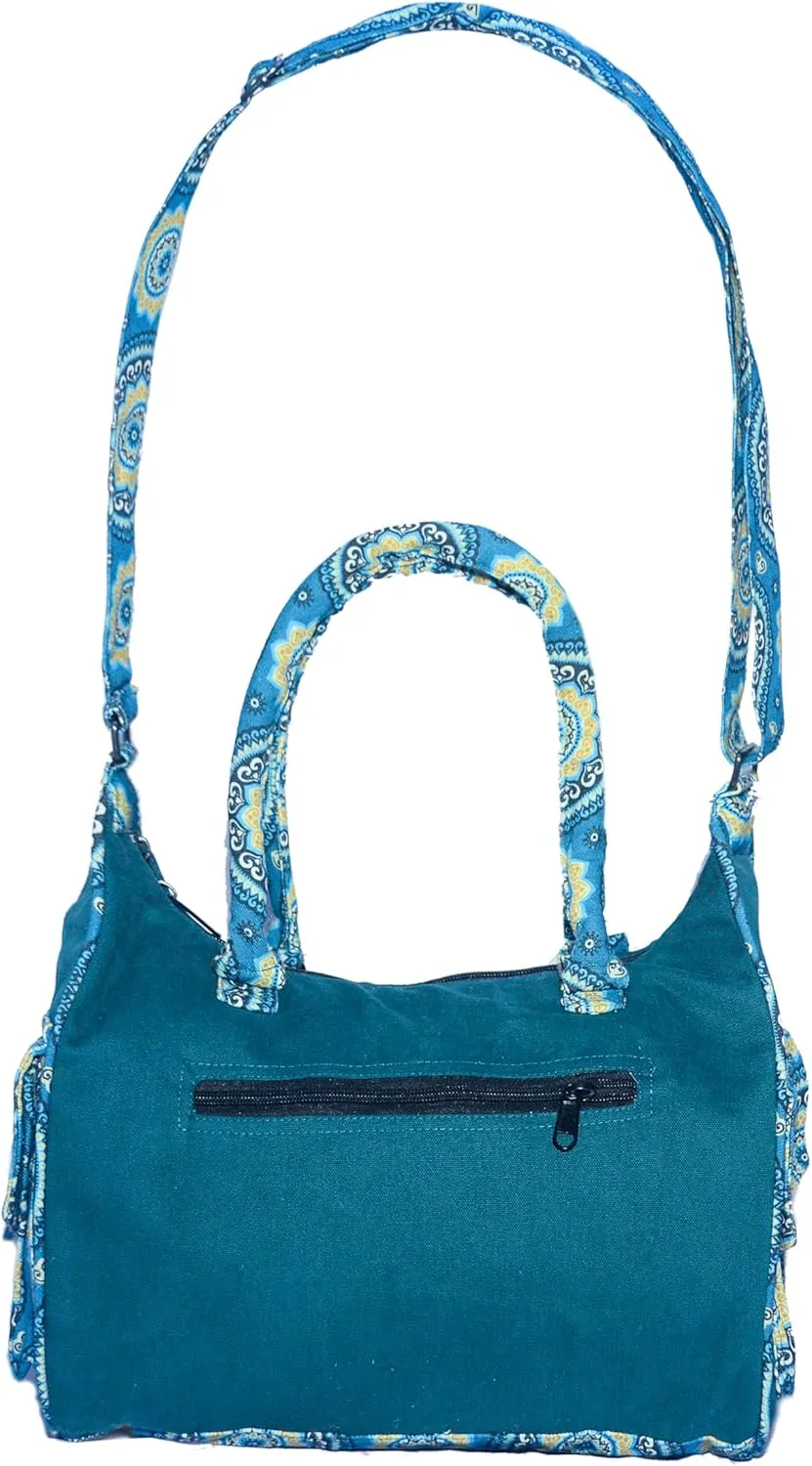 Anitya handmade multicolor cotton multipurose shoulder tote bags for women