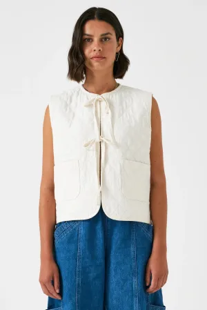 Aria Vest, Ecru | Seventy   Mochi
