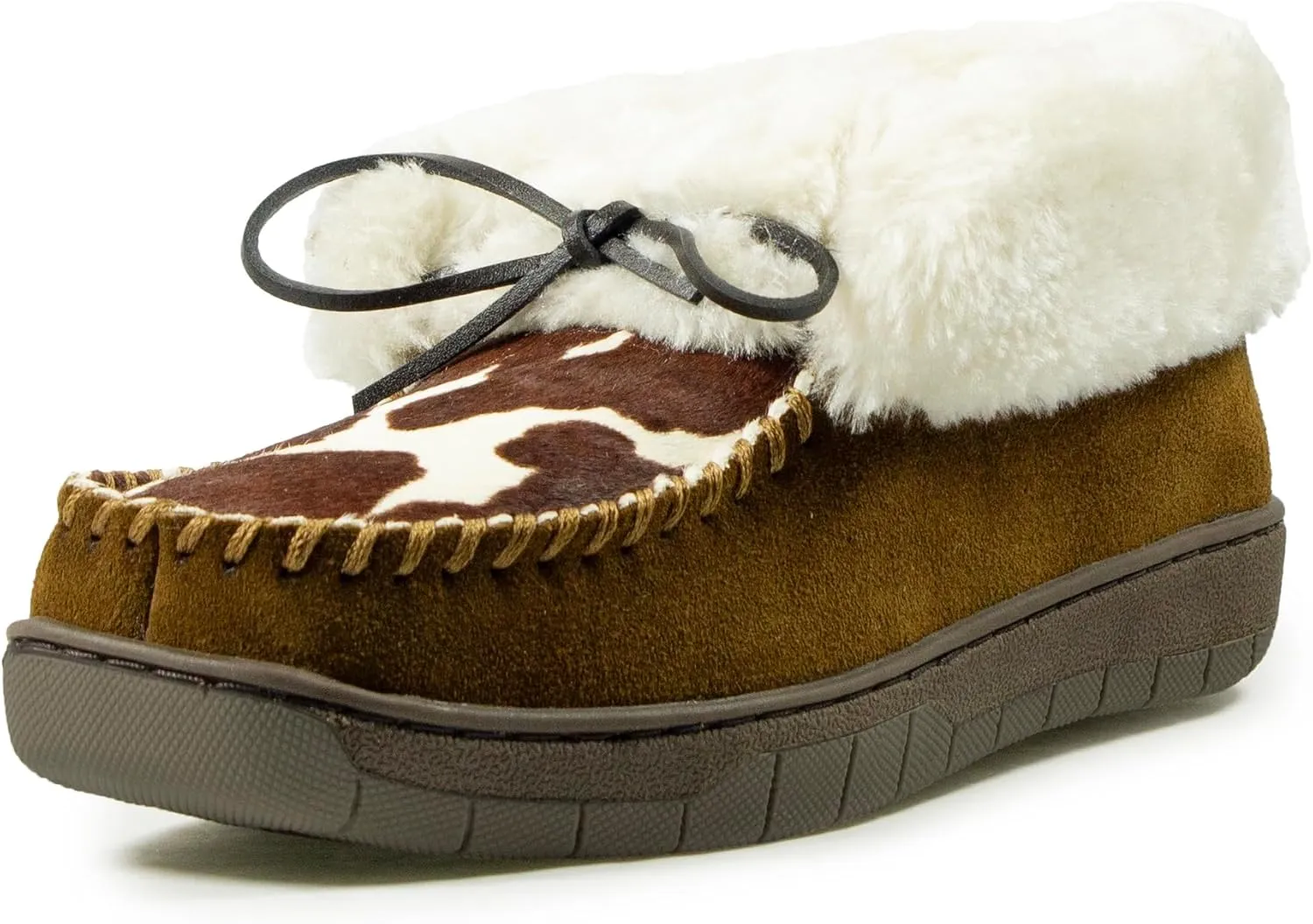 ARIAT Women's Indoor/Outdoor Warm Comfortable Dorothea Ankle Moccasin with Genuine Suede Leather Upper