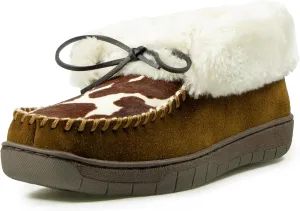 ARIAT Women's Indoor/Outdoor Warm Comfortable Dorothea Ankle Moccasin with Genuine Suede Leather Upper