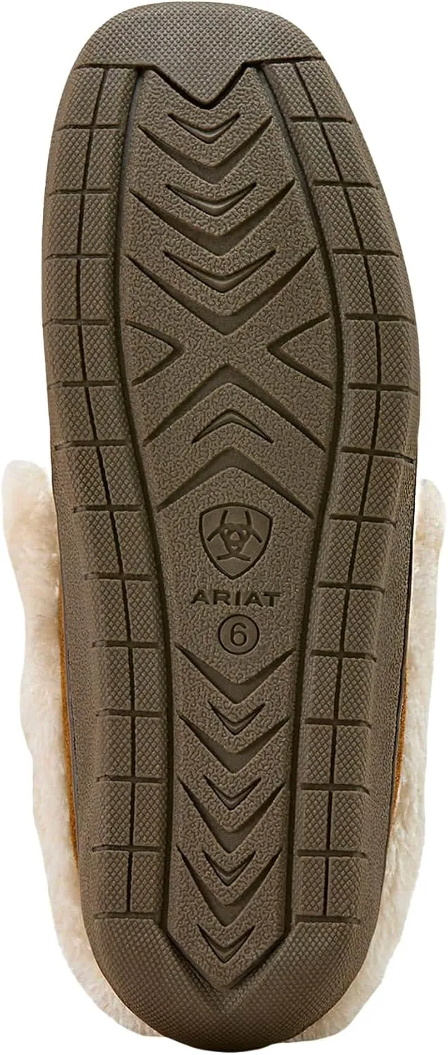 ARIAT Women's Indoor/Outdoor Warm Comfortable Dorothea Ankle Moccasin with Genuine Suede Leather Upper