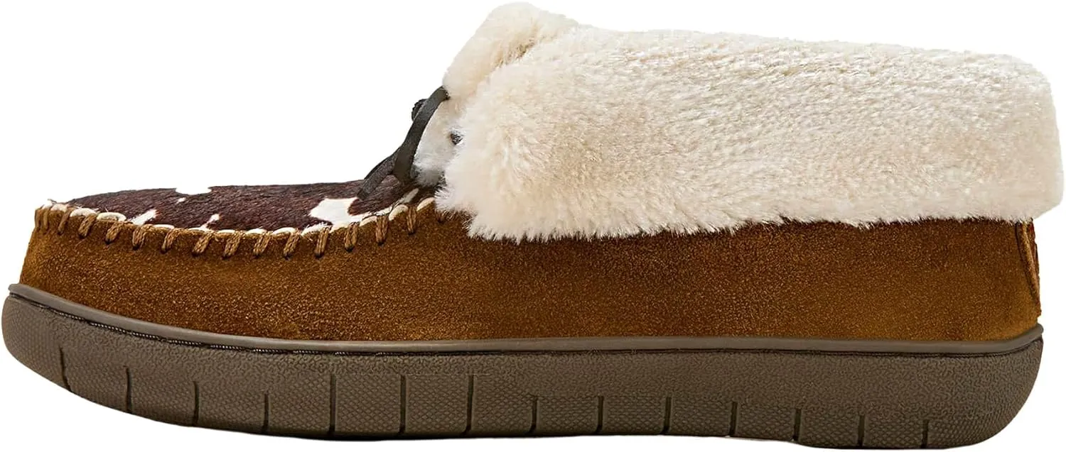 ARIAT Women's Indoor/Outdoor Warm Comfortable Dorothea Ankle Moccasin with Genuine Suede Leather Upper