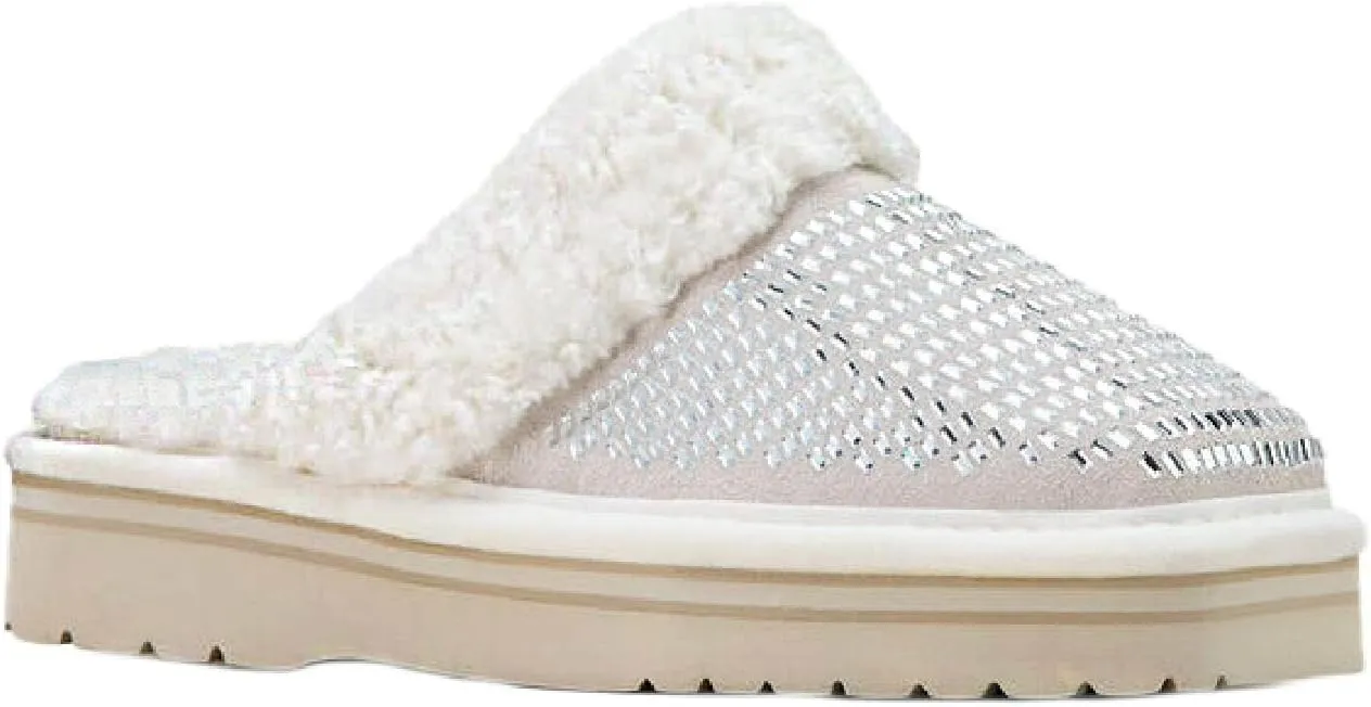 ARIAT Women's Indoor/Outdoor Warm Comfortable Jackie Square Toe Exotic Platform Stack Slippers with Suede Leather Uppers