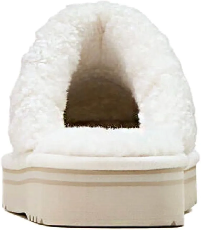 ARIAT Women's Indoor/Outdoor Warm Comfortable Jackie Square Toe Exotic Platform Stack Slippers with Suede Leather Uppers