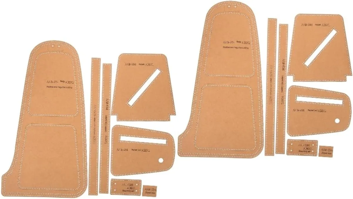 ARTIBETTER 2 Sets Essential Leatherworking Tool Versatile Bag Templates for Sewing