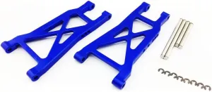 Atomik - Alloy Rear Lower Arm - RC Car Replacement Part for 1/10 Raptor, Other TRX Models - Hardened Billet 6061 Aluminum - Lightweight & Durable Performance - Rear Chassis Upgrade Part 2555 - Blue