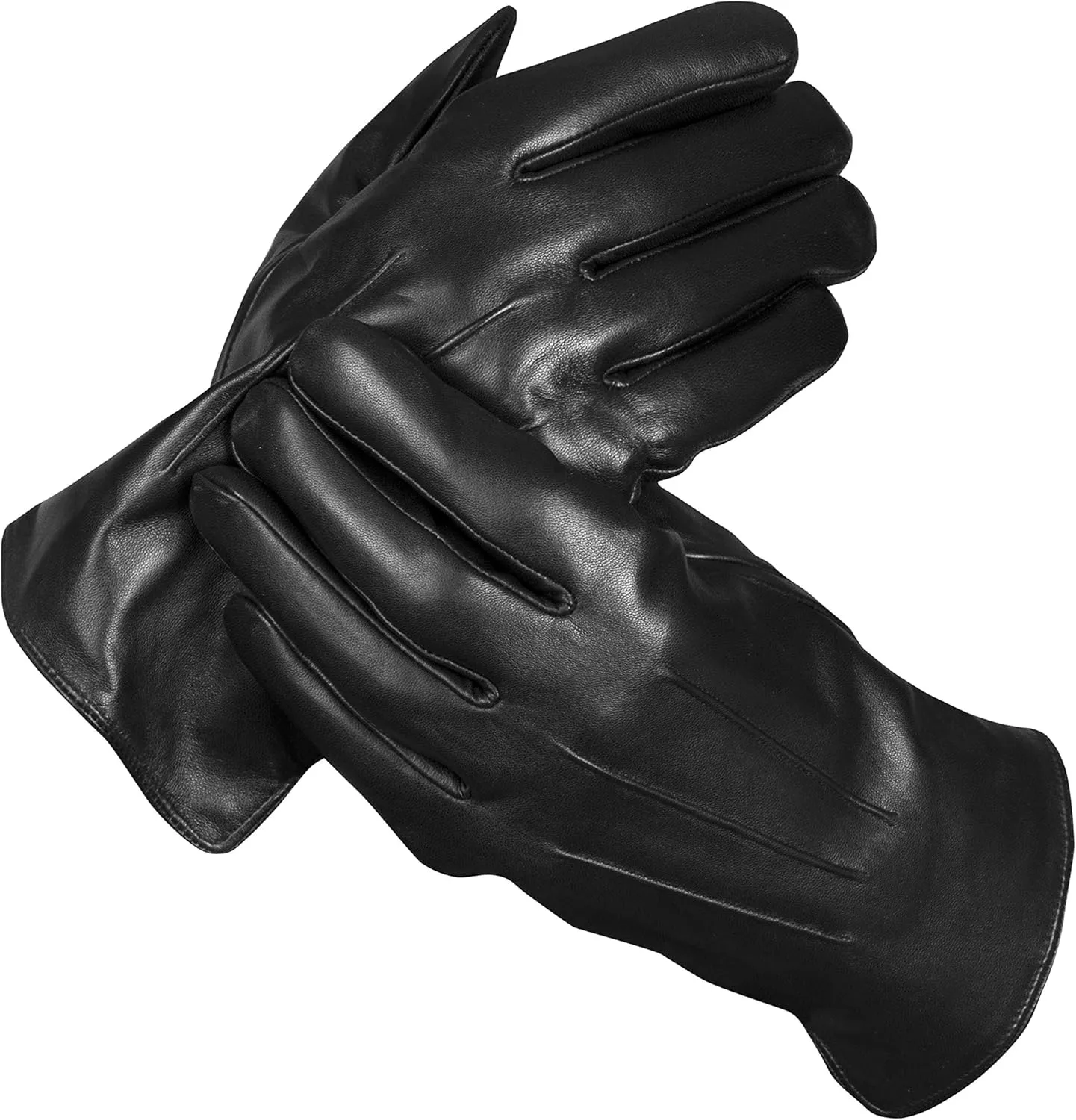 Authentic Sheepskin Leather Winter Gloves for Men with Rabbit Fur Lining   Gift Box